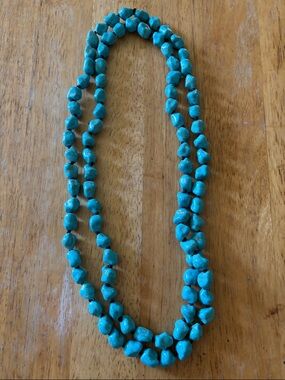Turquoise Beaded Necklace - Women Jewelry Size 22" NWOT